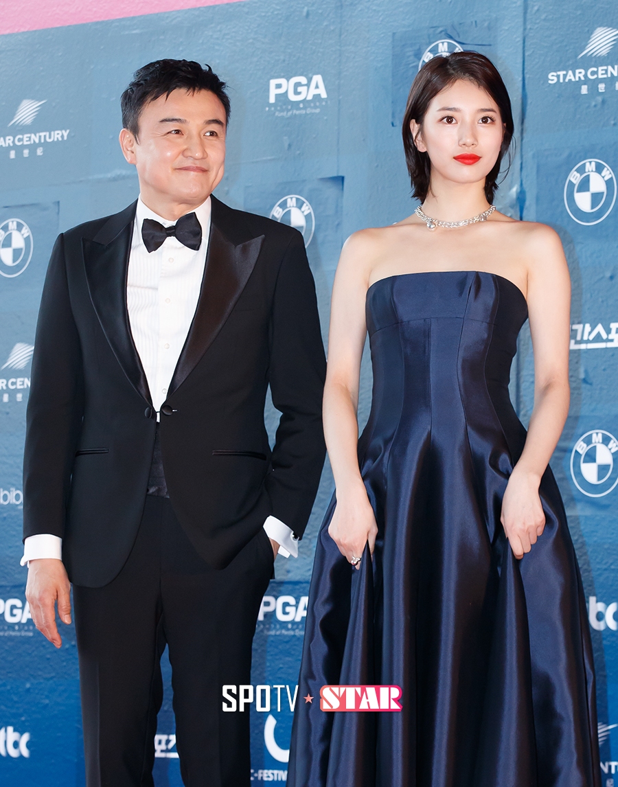 [포토S] 박중훈-수지, '백상예술대상 시상식, 기대하세요'
