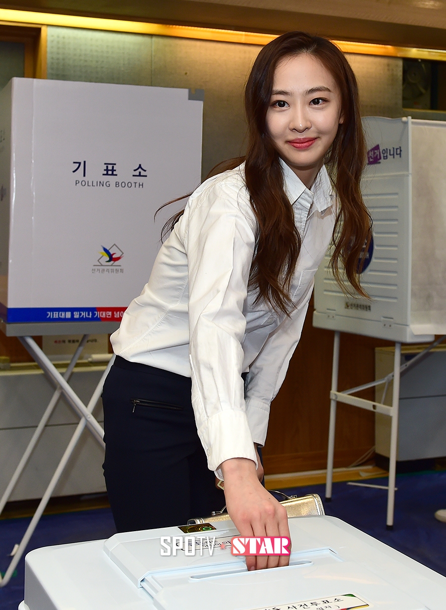 [포토S] 씨스타 다솜, '투표하니 더 예뻐~'