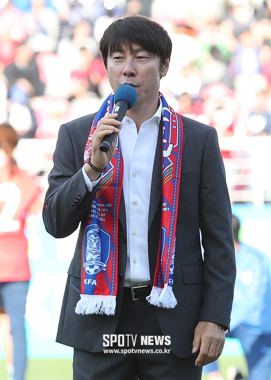 [포토S] 신태용 감독, 'U-20 월드컵 기대해 주세요'