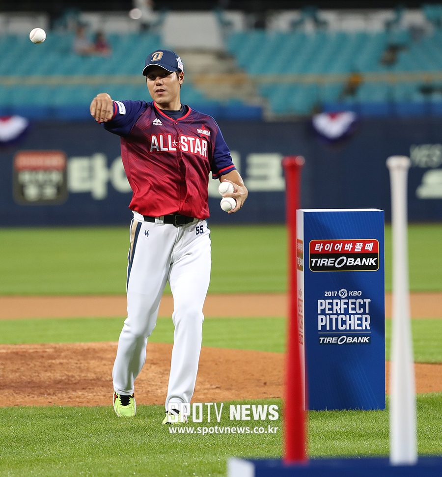 [포토S] 김진성, '퍼펙트 피처를 향해!'