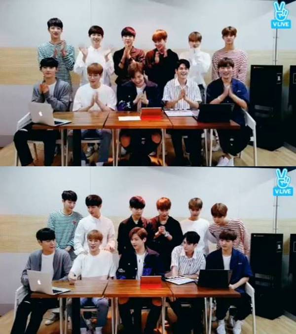 'V라이브' 워너원이 직접 밝힌 #근황 #비주얼 순위 #윙크 특강