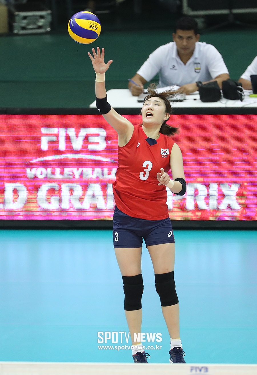 [포토S] 염혜선, '서브에이스를 노리며'