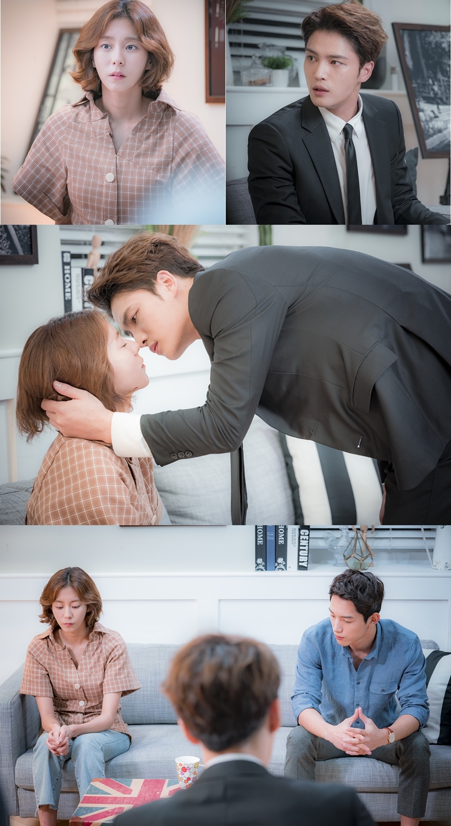 '맨홀' 김재중·유이·장미관, 눈물부터 키스까지…기묘한 삼자대면