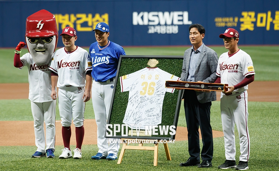 [포토S] '은퇴 투어' 이승엽, '안녕 고척돔'