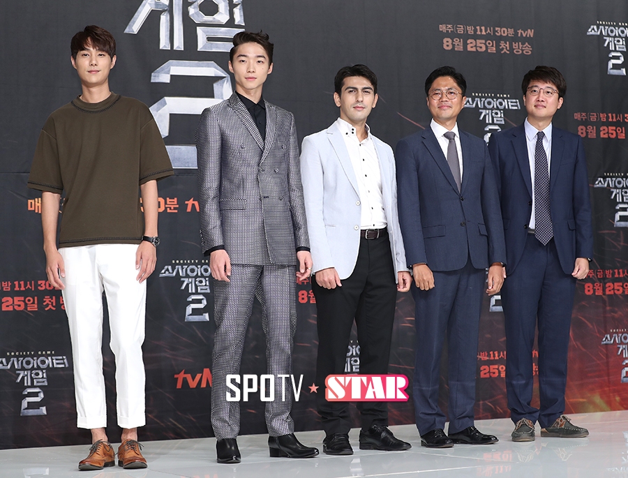 [포토S] 포즈 취하는 학진-유리-알파고-김광진-이준석