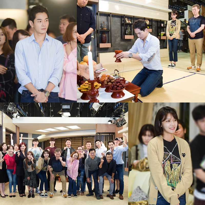 '밥상 차리는 남자' 최수영-온주완-김갑수 대박 기원 '유쾌한 고사 현장'