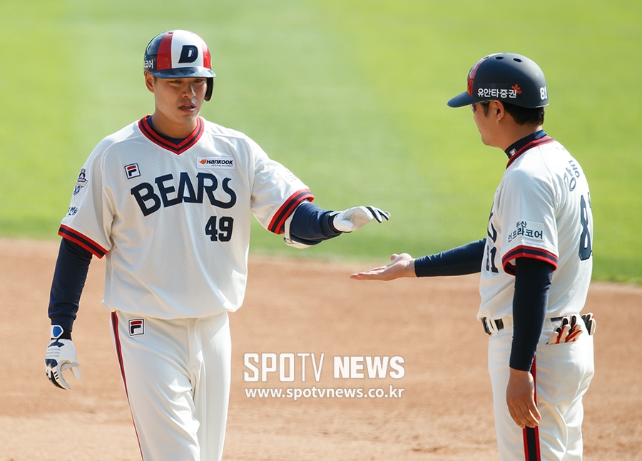 [포토S] 민병헌, '역전 성공'