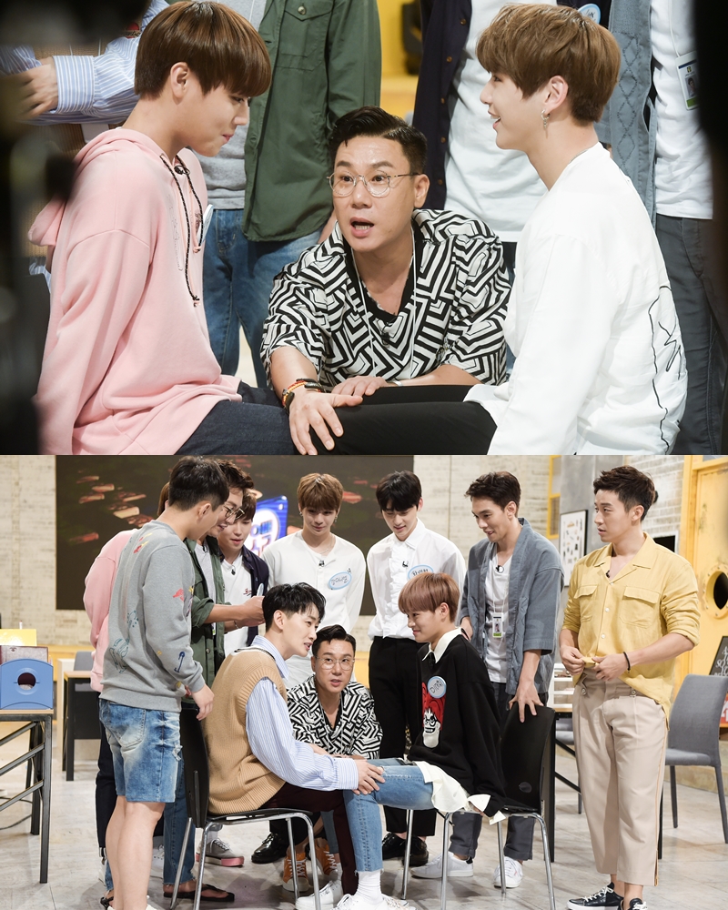 '오빠생각' 워너원 강다니엘-박지훈, 허벅지 씨름 대결 "센터는 나야 나"