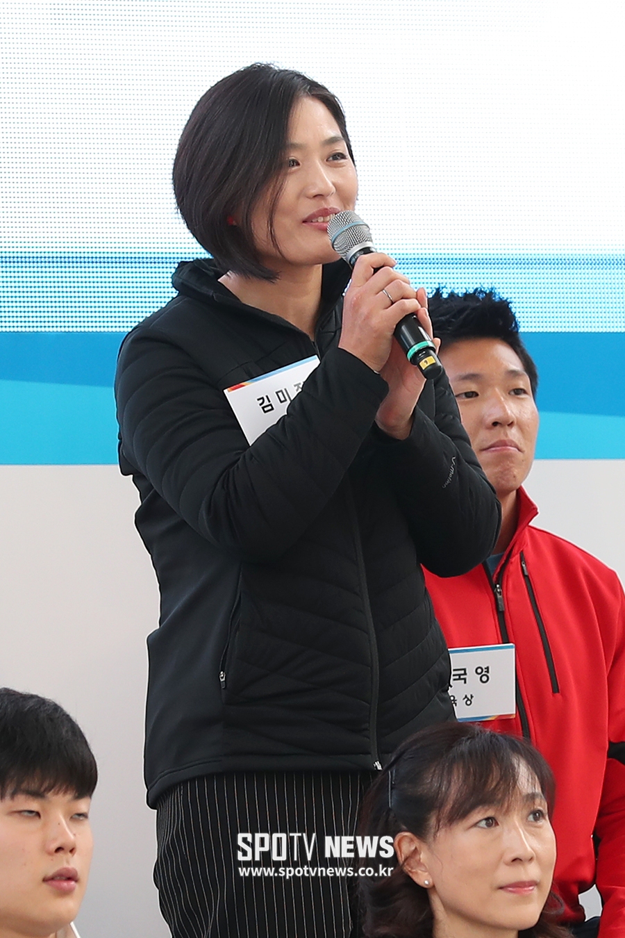 [포토S] 김미정, "진천선수촌 개촌을 정말 축하합니다"
