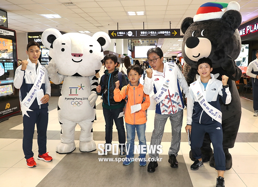 [포토S] 안바울-정보경-전충렬 사무총장, 평창올림픽 파이팅!