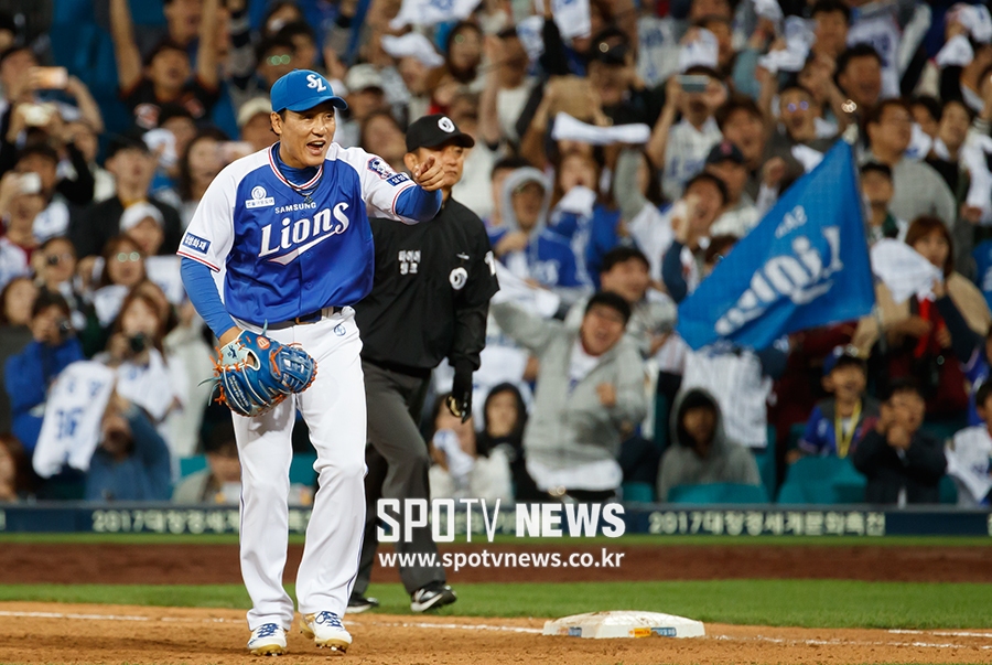 [포토S] 이승엽, '은퇴전 승리했어'