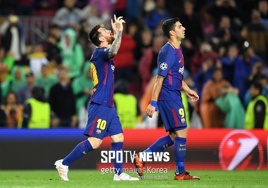 [UCL 3줄요약] '메시 1골 1도움' 바르사, 10명으로 올림피아코스 3-1완파···3연승