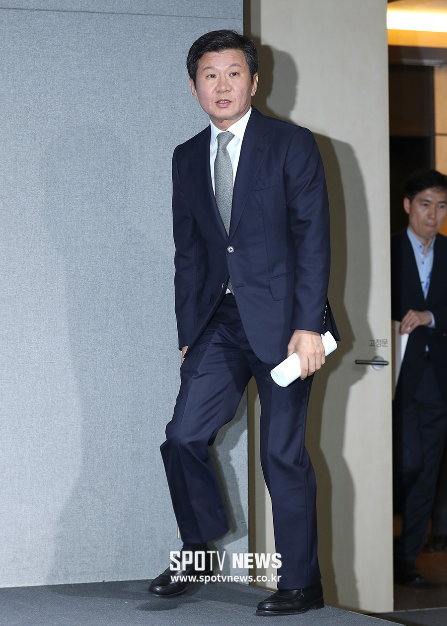 [포토S] 긴급 기자회견 연 정몽규 회장