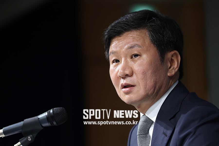 [포토S] 대표 팀 논란 입장 표명하는 정몽규 회장