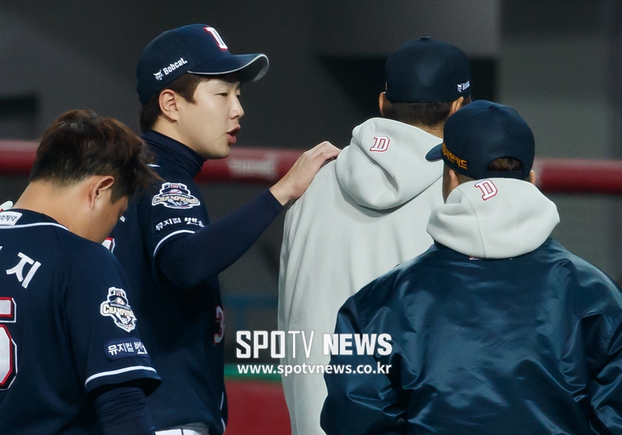 [포토S] 박건우, '매형 힘 내'