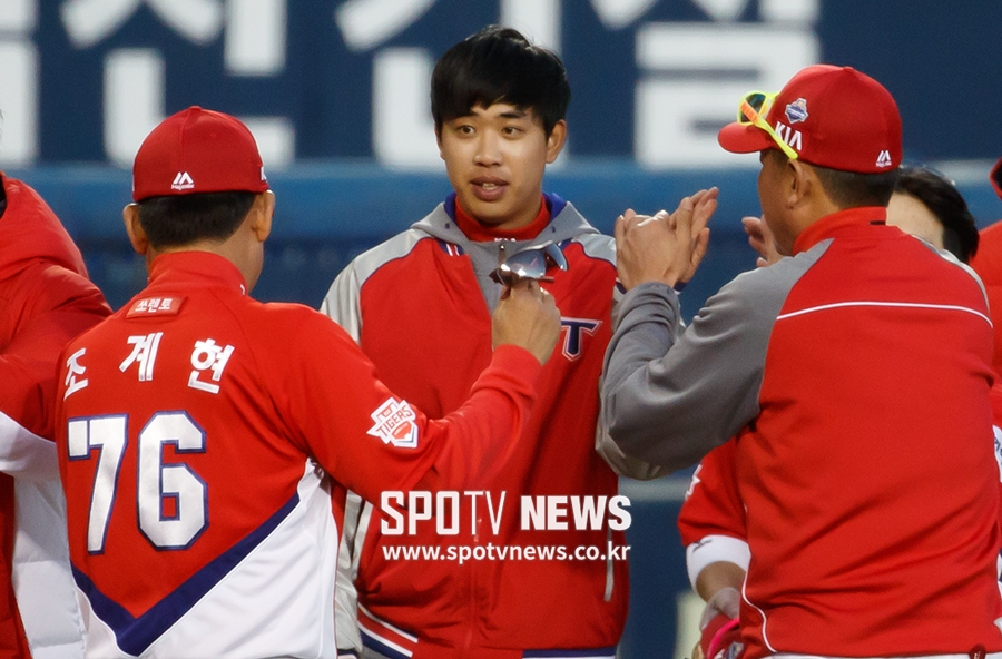 [포토S] 임기영, '내가 완벽투의 주인공'