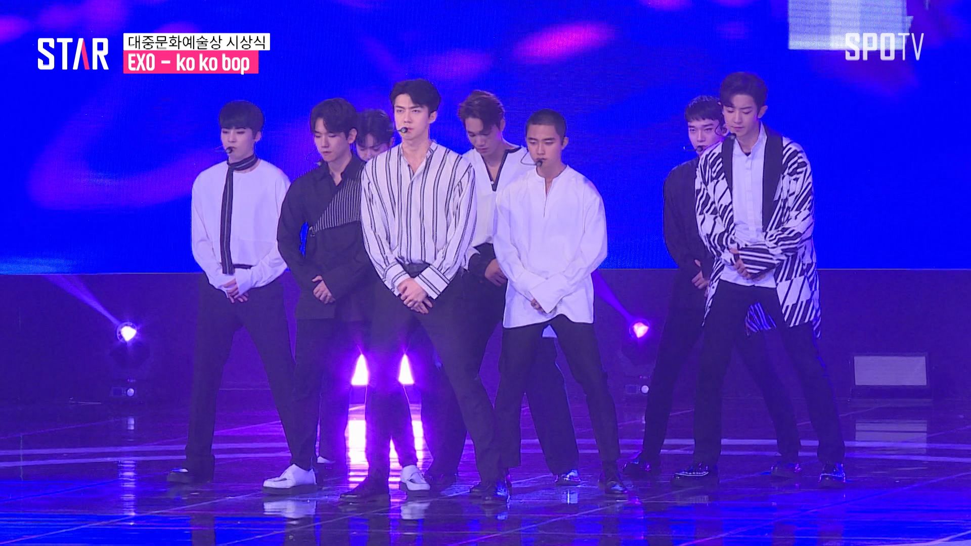 [영상] EXO(엑소) ko ko bop LIVE '대중문화예술상 시상식'