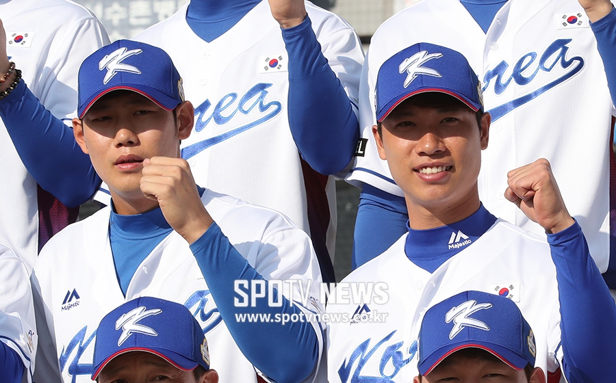 [포토S] 하주석-나경민, '도쿄돔 기대돼요'