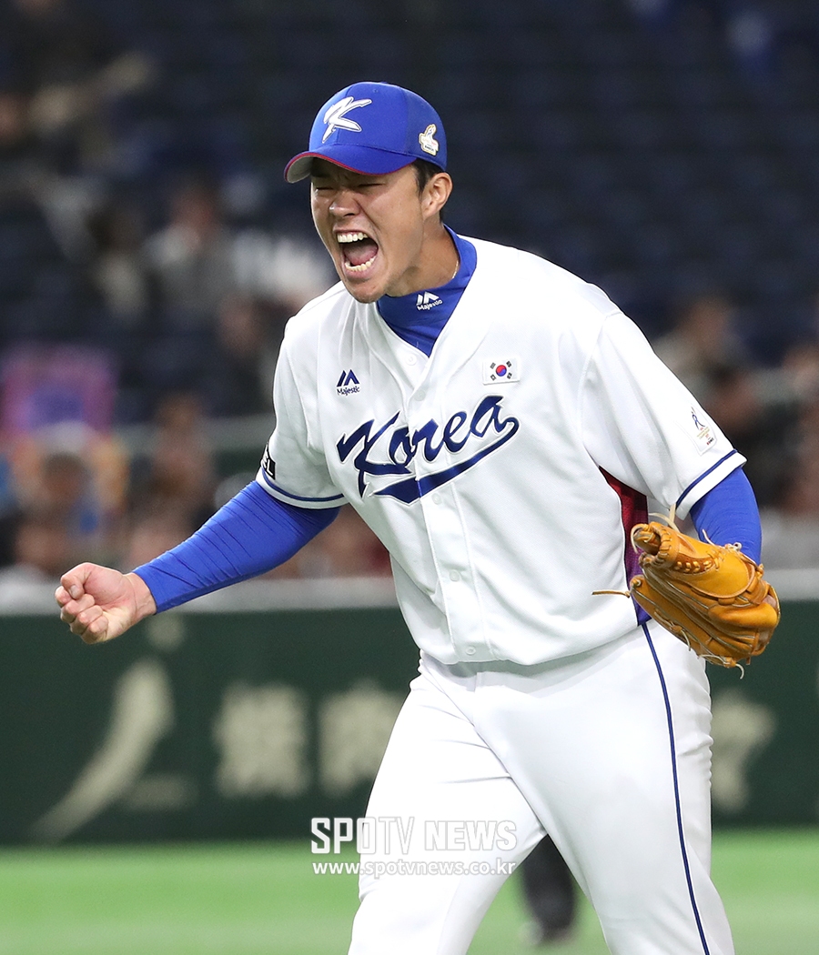 [포토S] 장필준, 승리 지키고 짜릿한 포효!