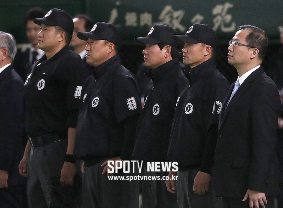 [포토S] 대만-일본전 심판진으로 출장한 KBO 심판들