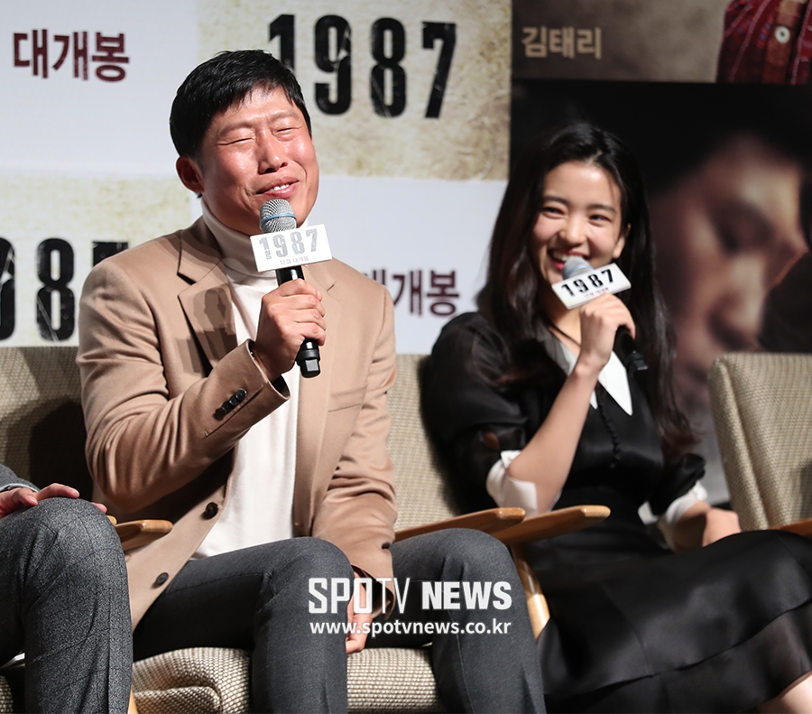 [포토S] 유해진, 조카 역 김태리 이야기하며 밝은 미소