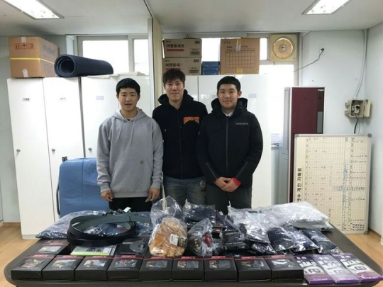 "나도 어려웠기에" NC 김진성, 모교 후배 위해 용품 기부