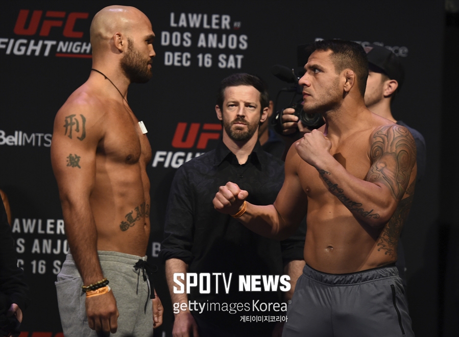 [UFC 계체 영상] 라울러 vs 도스 안요스, 확연한 몸집 차…체력으로 체격 넘을까?