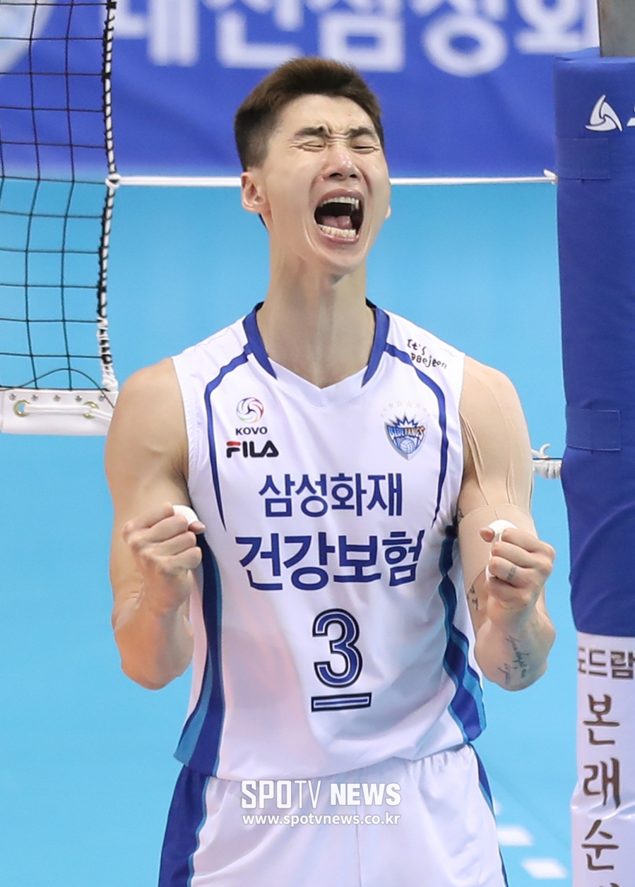 [포토S] 박철우, '내가 끝냈다'