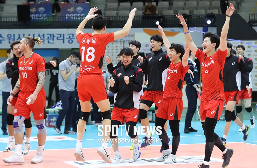 [포토S] 한국전력, '역전승이다'