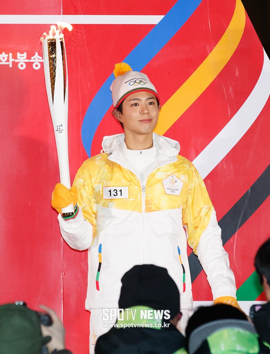 [포토S] 박보검, '내가 마지막 성화 주자'