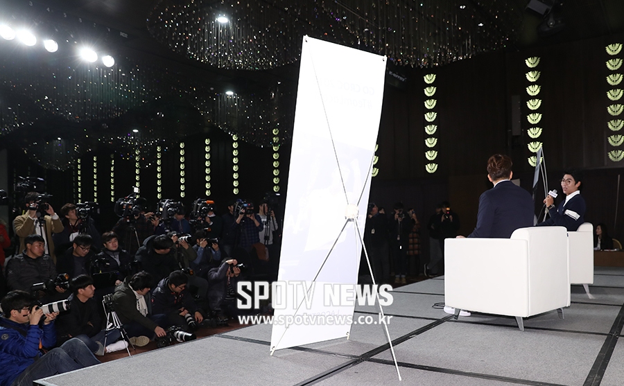 [포토S] 정현, 호주 오픈 4강 축하 기자회견