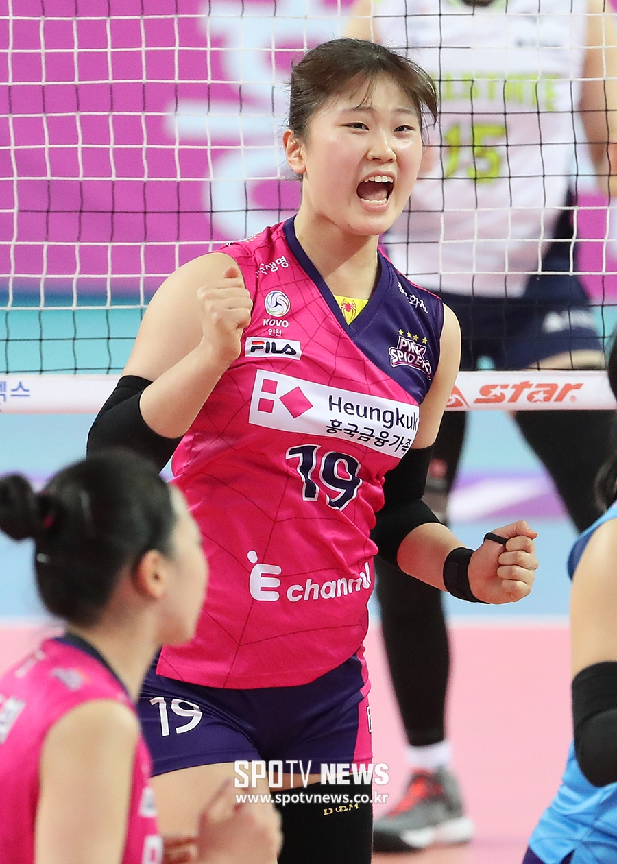 [포토S] 김채연, 짜릿한 공격 성공!