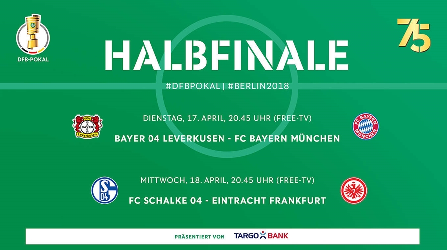 [오피셜] DFB 포칼 4강 4월 18,19일 격돌…바이에른뮌헨vs레버쿠젠 18일
