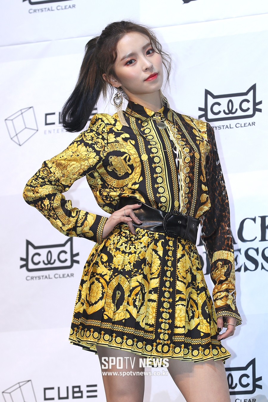 [포토S] CLC 엘키, 블랙&골드