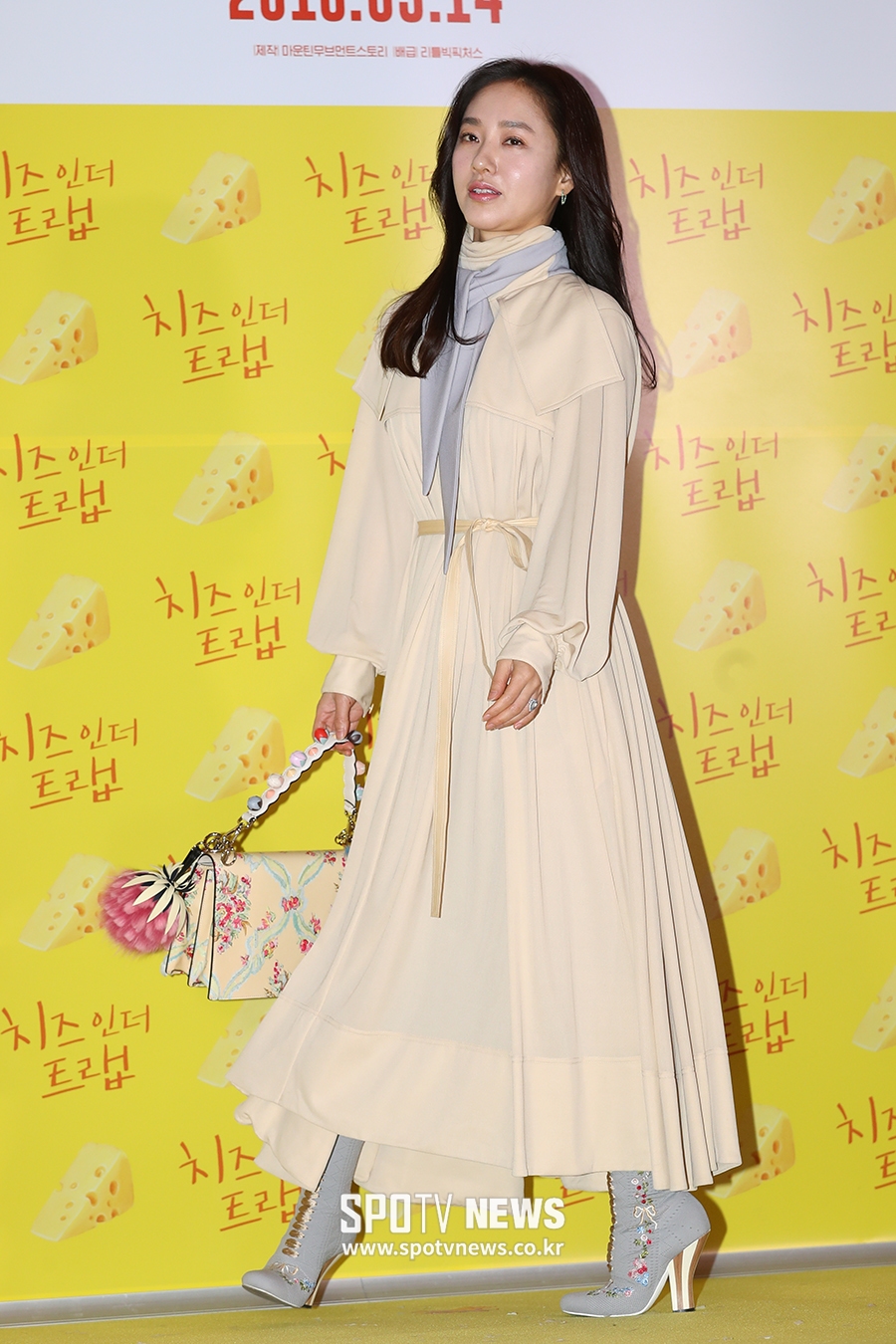 [포토S] 박주미, '봄을 입고 왔어요~'