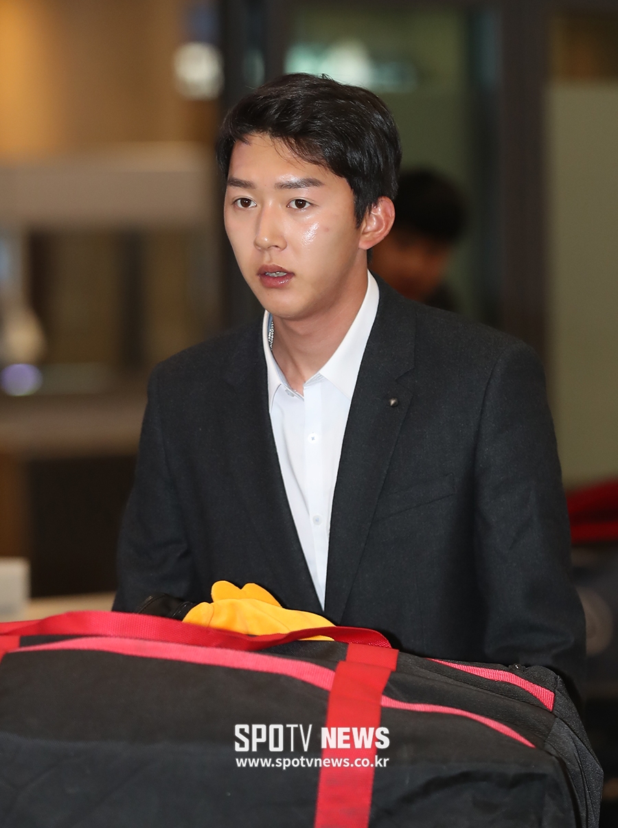 [포토S] 박정수, 제대 후 첫 전지훈련을 마치고