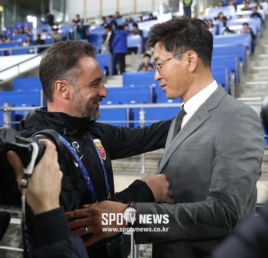 [포토S] 김도훈-페레이라 감독, '좋은 경기 펼쳐봅시다'