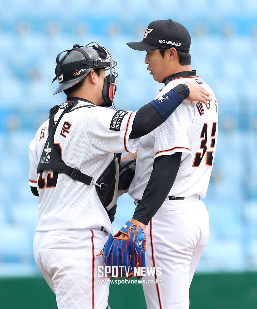 [포토S] 최재훈, '영수형, 힘내세요'