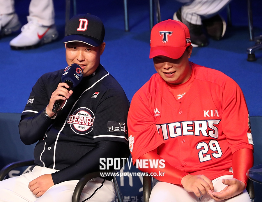 [포토S] 유희관, '우승 공약은 나처럼'