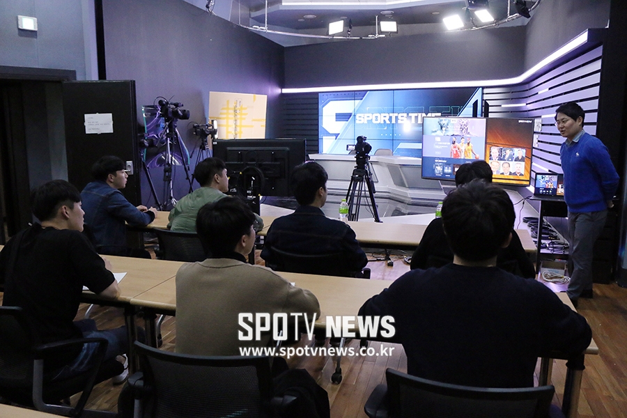 [포토S] 김명정 캐스터 강의 듣는 SPOTV NOW 서포터즈