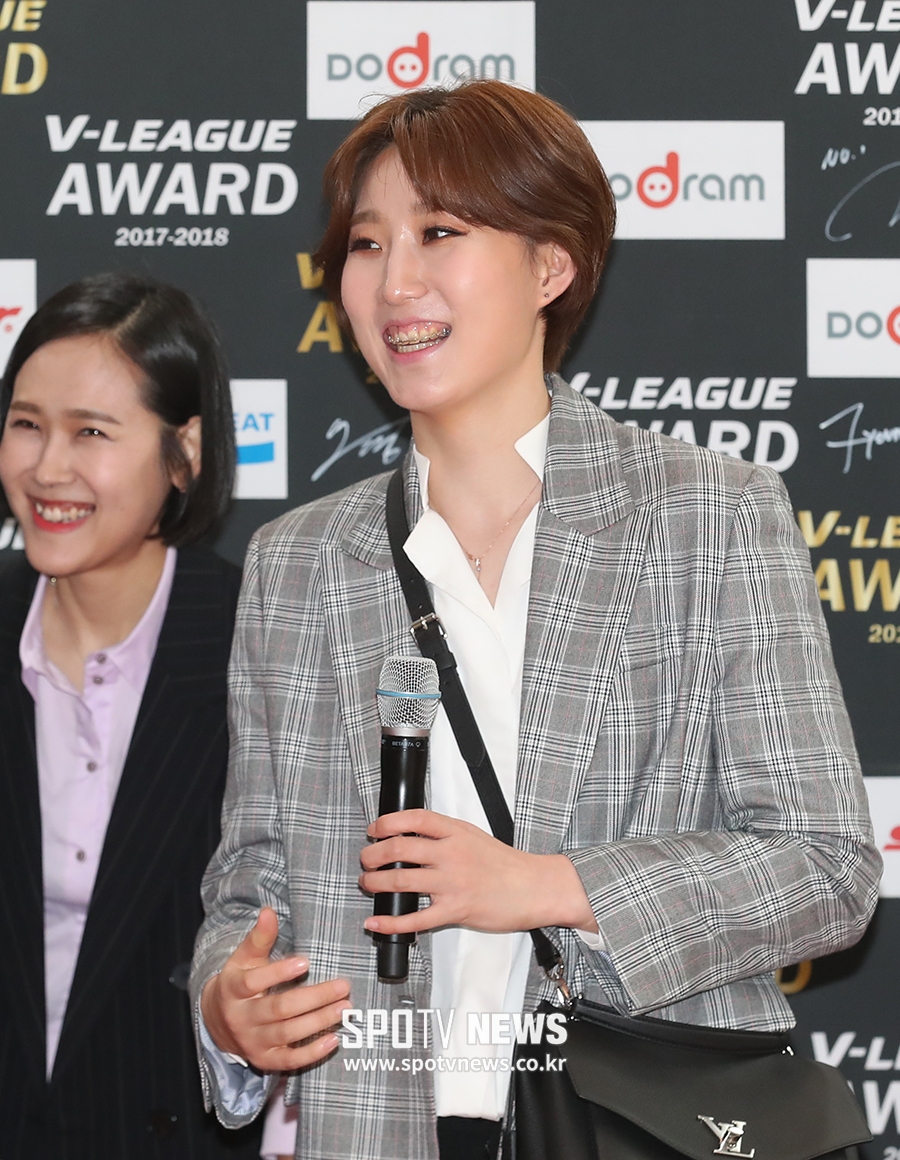 [포토S] 박정아, MVP 후보의 미소