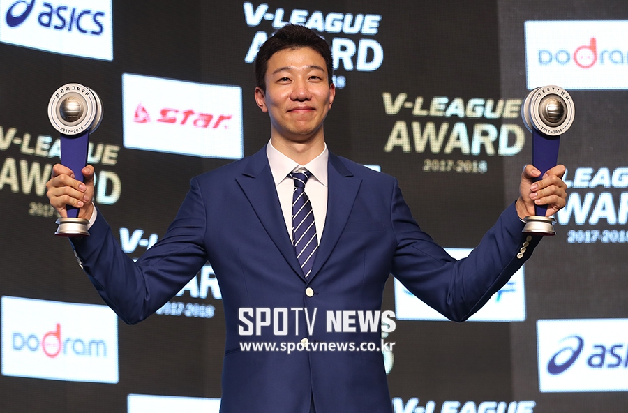 [포토S] MVP 신영석, V리그 2관왕