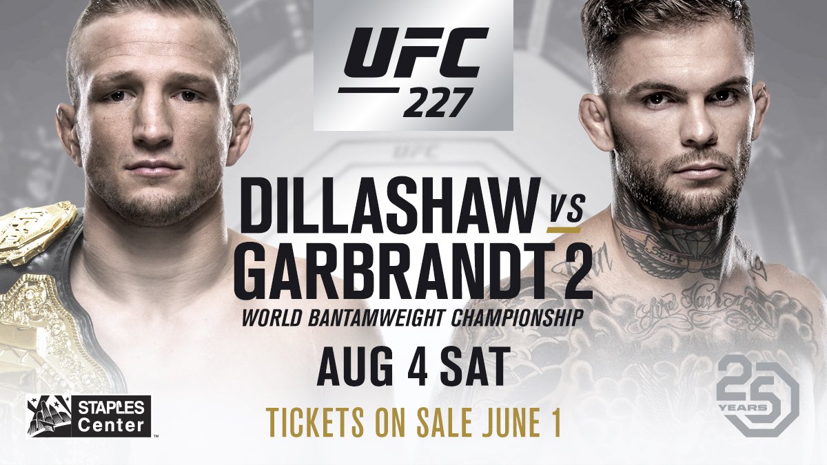 [오피셜] 딜라쇼 vs 가브란트, 8월 UFC 227에서 재대결