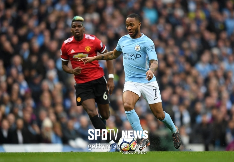[EPL 원포인트] 스털링이 하나 더 넣었다면…맨시티 우승 확정 미뤘다
