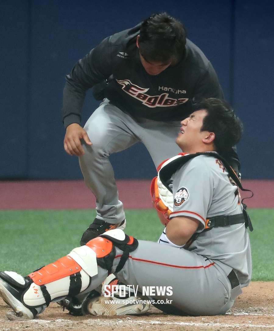 [포토S] 최재훈, '너무 고통스러워'