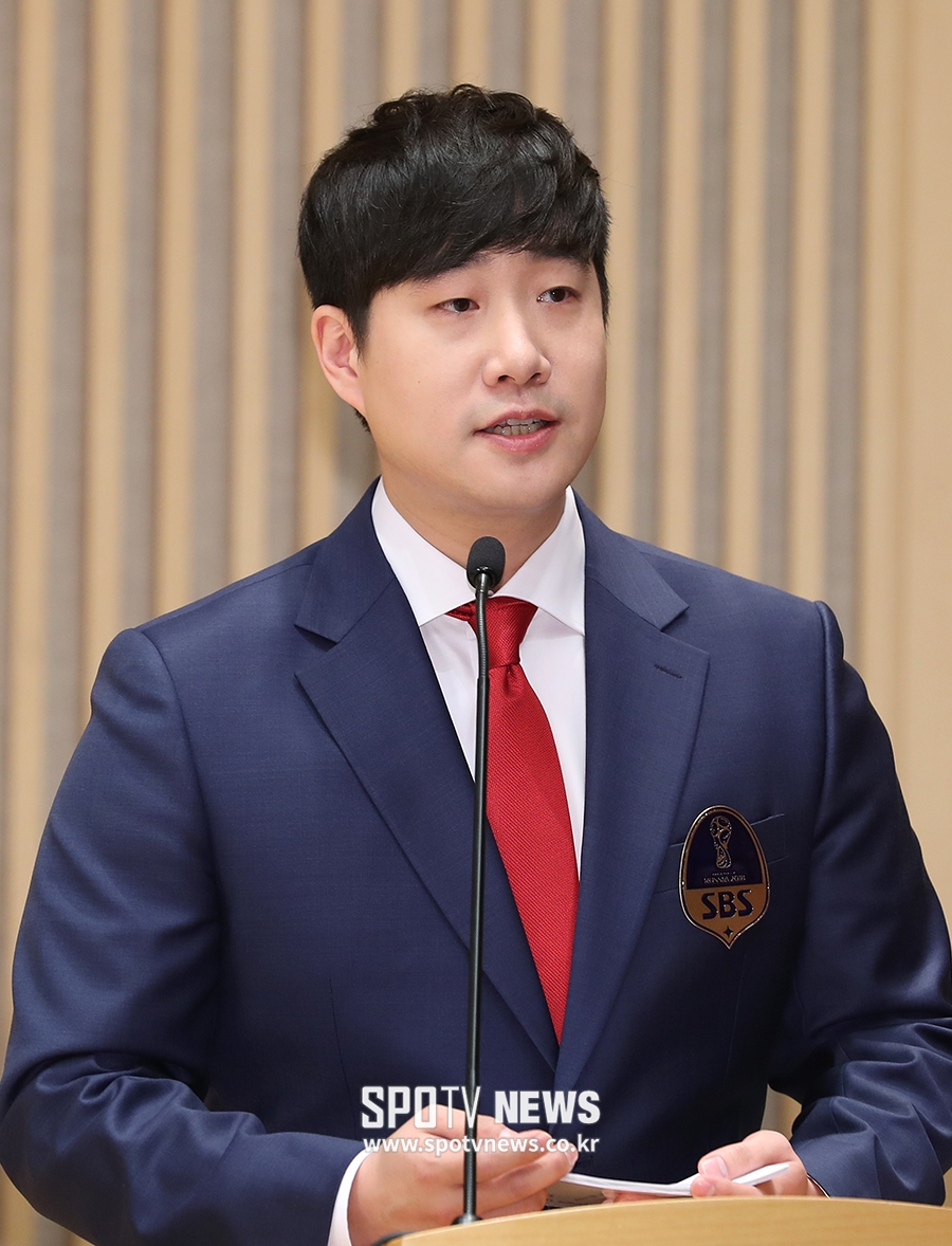 [포토S] 배성재 아나운서, '월드컵 중계는 SBS'