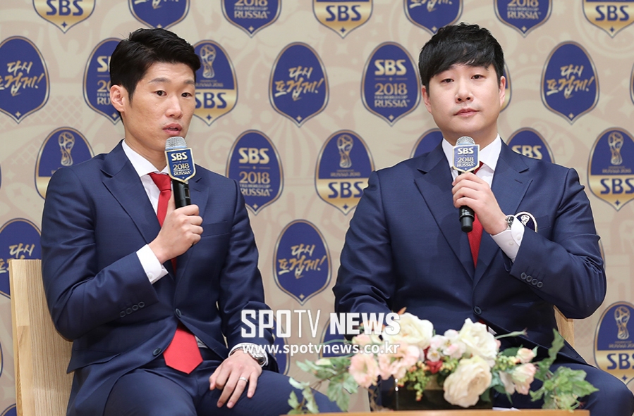 [포토S] 박지성-배성재 아나운서, 기대되는 조합