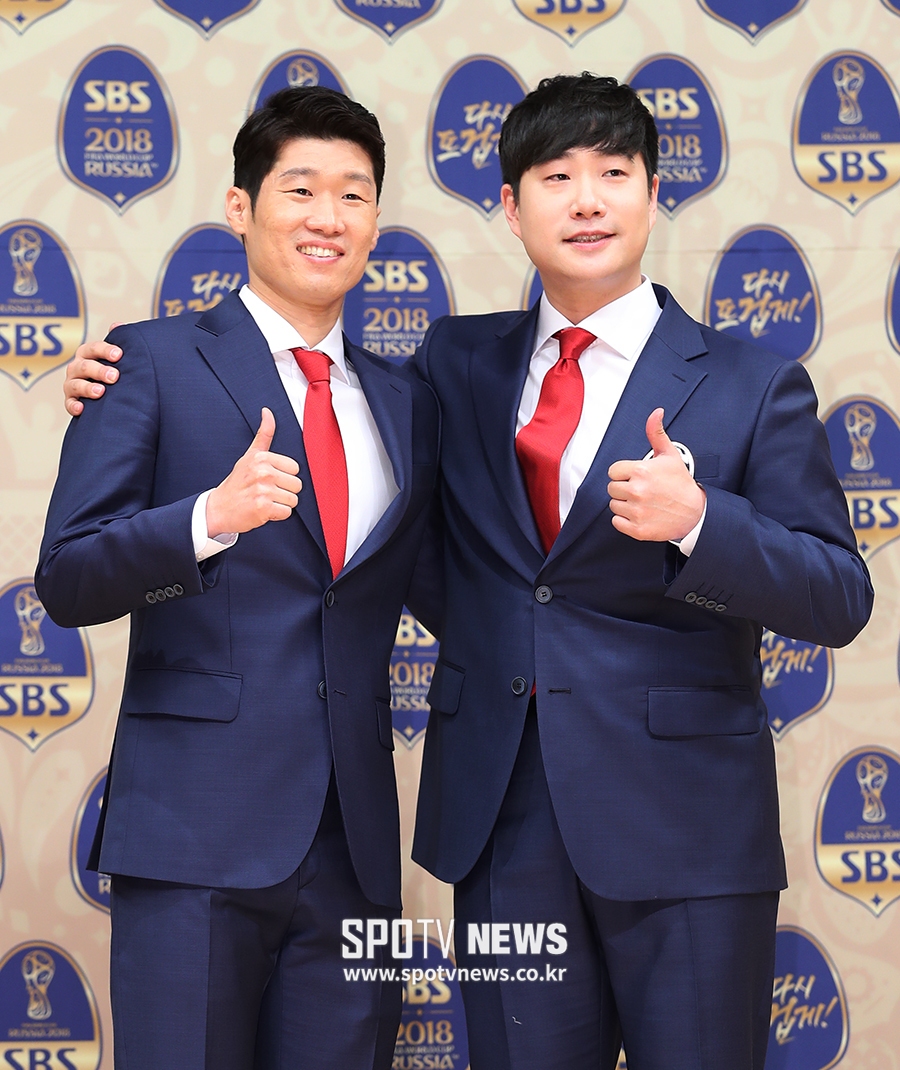 [포토S] 박지성-배성재 아나운서, 월드컵 해설 의기투합