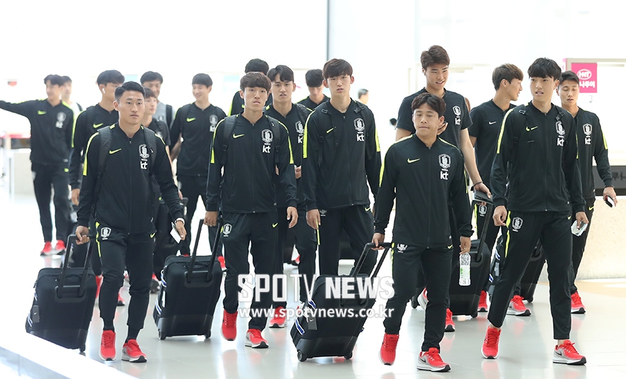 [포토S] 전지훈련 떠나는 U-23 축구대표팀