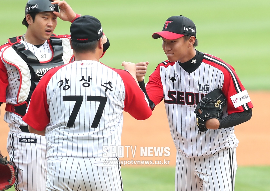 [포토S] 김영준, 첫 선발 등판은 여기까지
